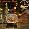 Dog Snow Globe Lighted Christmas Decorations, Musical Snow Globe Lantern with Swirling Glitter, Red Truck Christmas Tree Holiday Party Gifts and Decorations, USB & Battery Operated